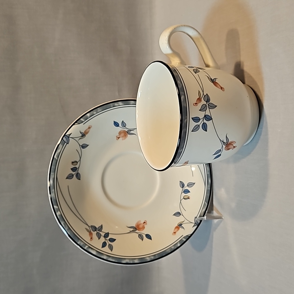 NEW Keltcraft by Noritake Eastfair 9171 Flat Cup & Saucer